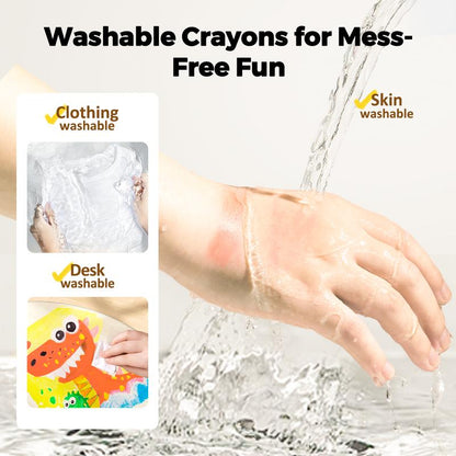 MiniMakers Jumbo Silky Crayons for Toddlers